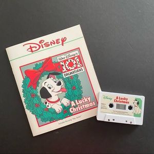 Disney 101 Dalmatians A Lucky Christmas Book & Cassette Tape for Kids